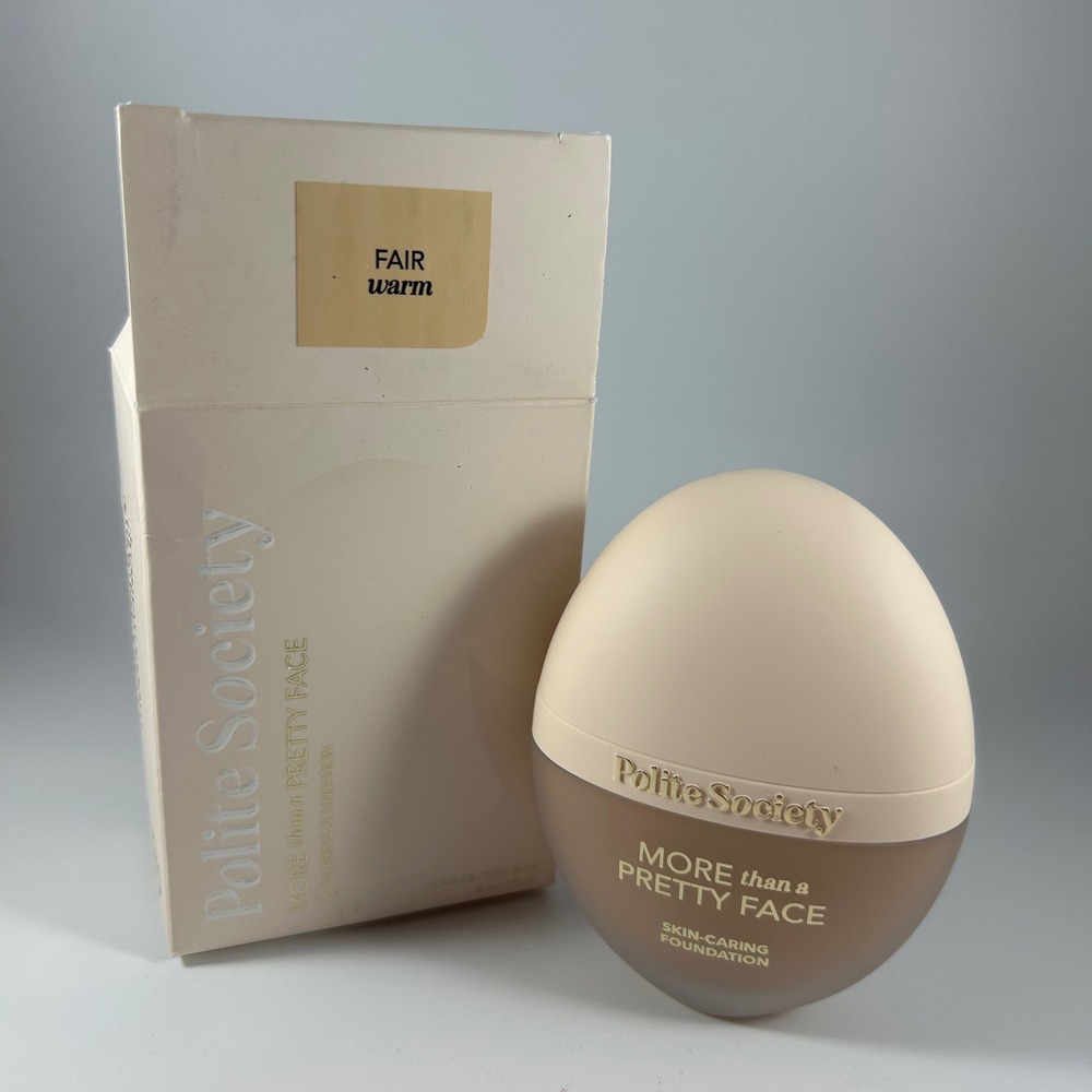Polite Society More Than A Pretty Face Foundation - Fair Warm - NIB‎